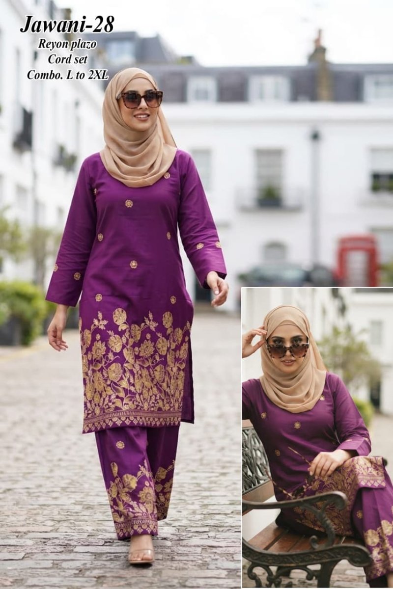 Ff Jawani Rayon Printed Co Ord Set Collections